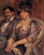 Pierre Renoir M and Mme Bernheim de Villers oil